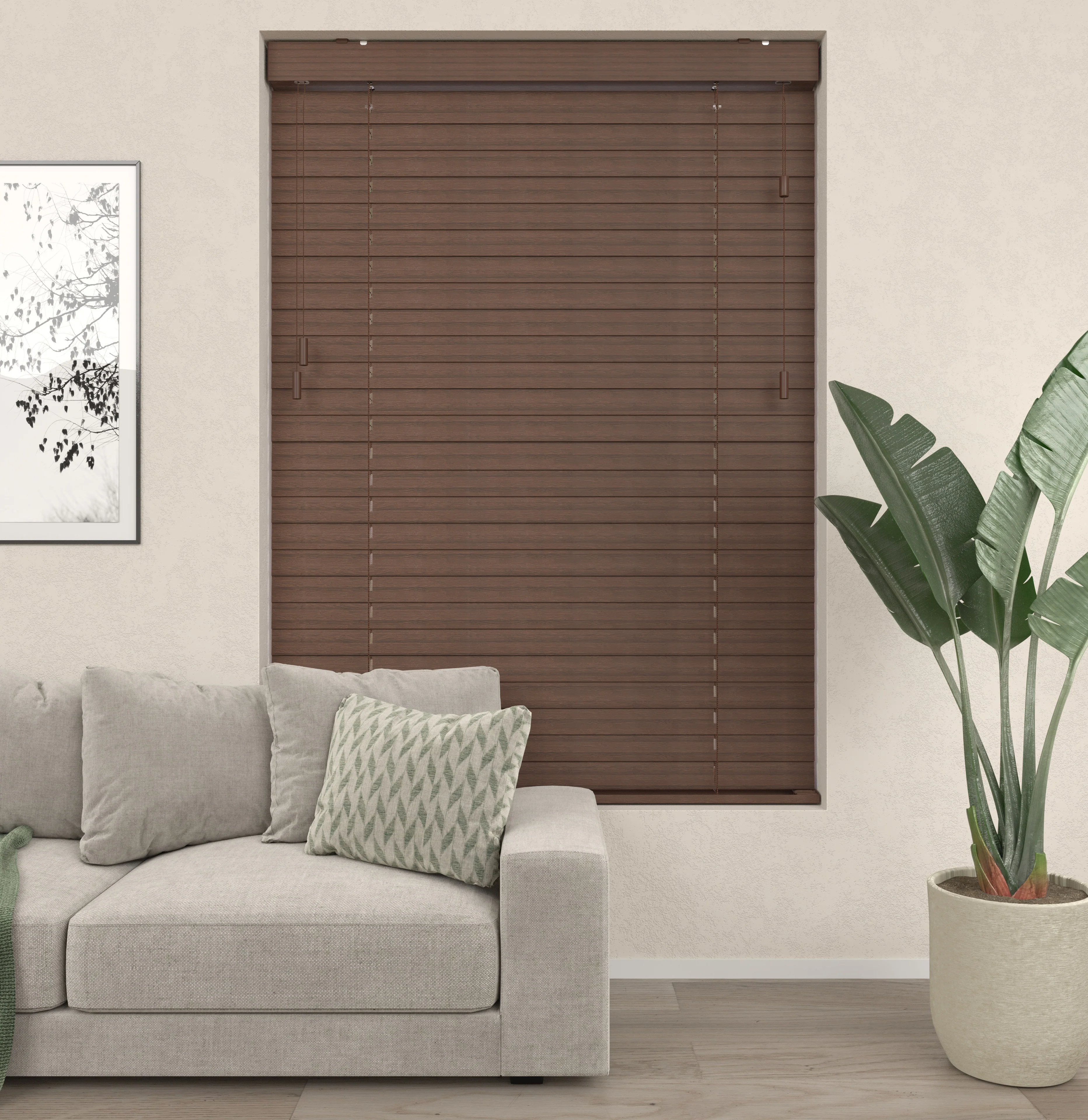 Bamboe Jaloezieën - Naturel Wengé - Image 4