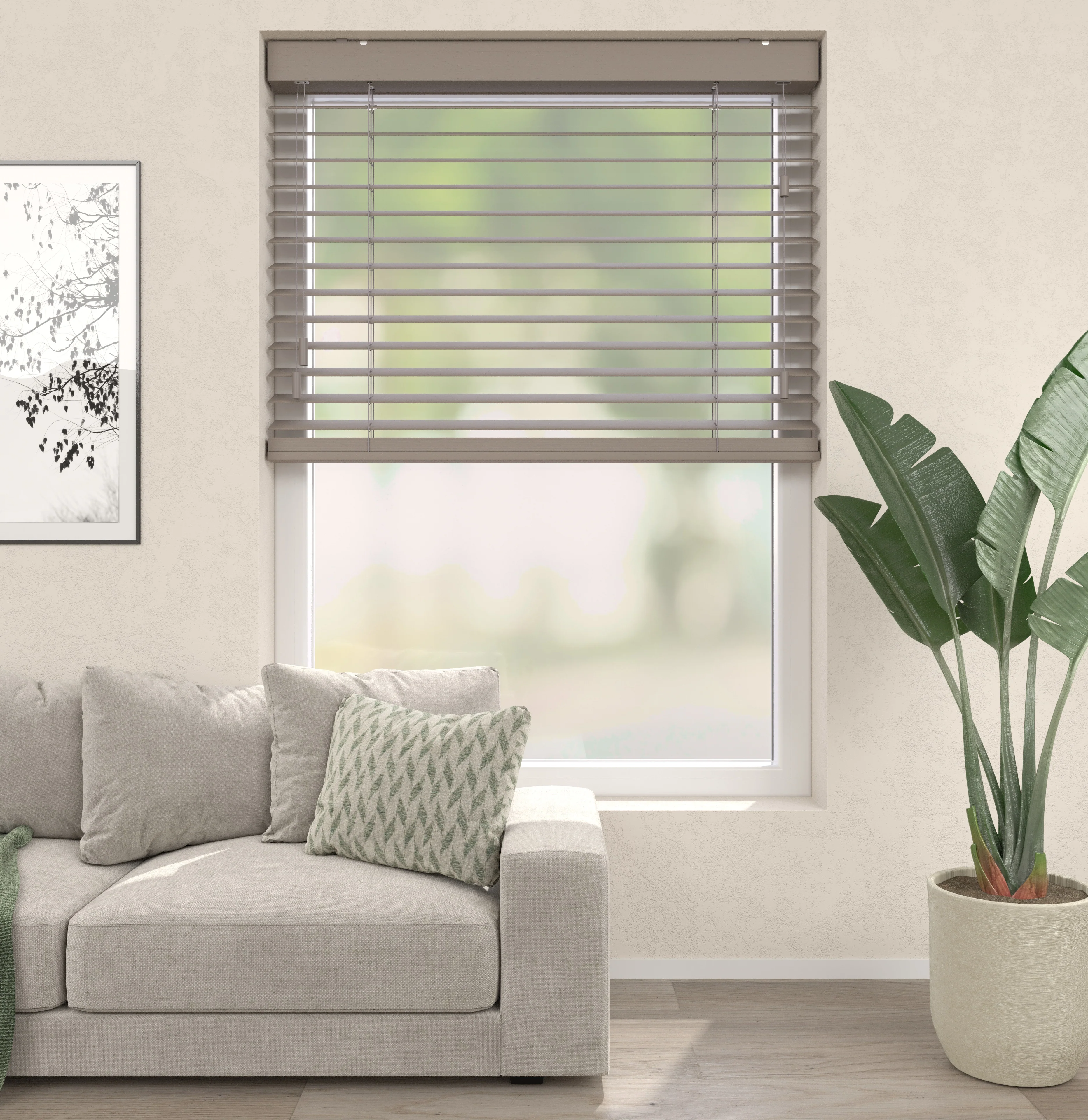 Bamboe Jaloezieën - Warm Grijs - Image 3