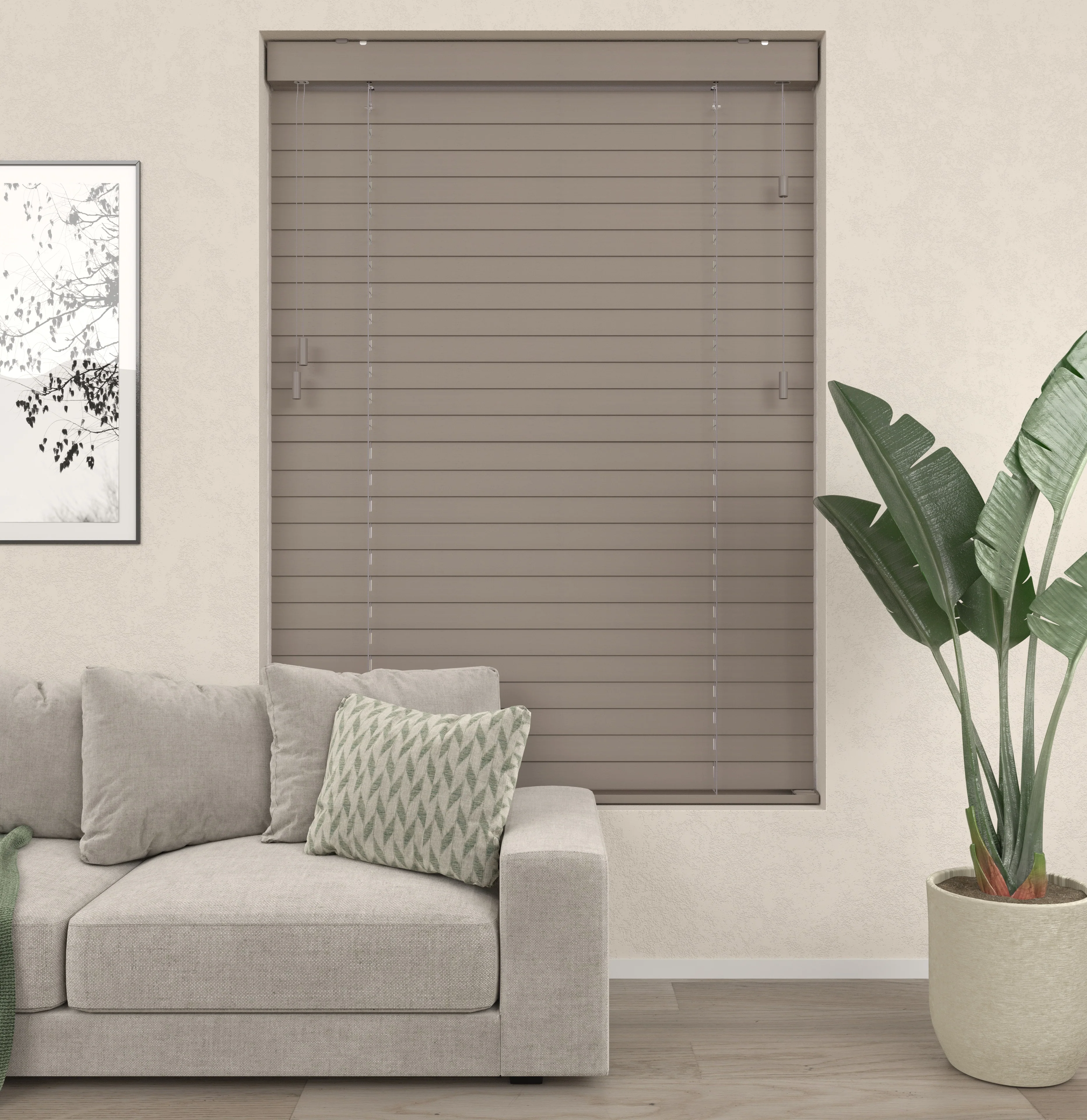 Bamboe Jaloezieën - Warm Grijs - Image 4