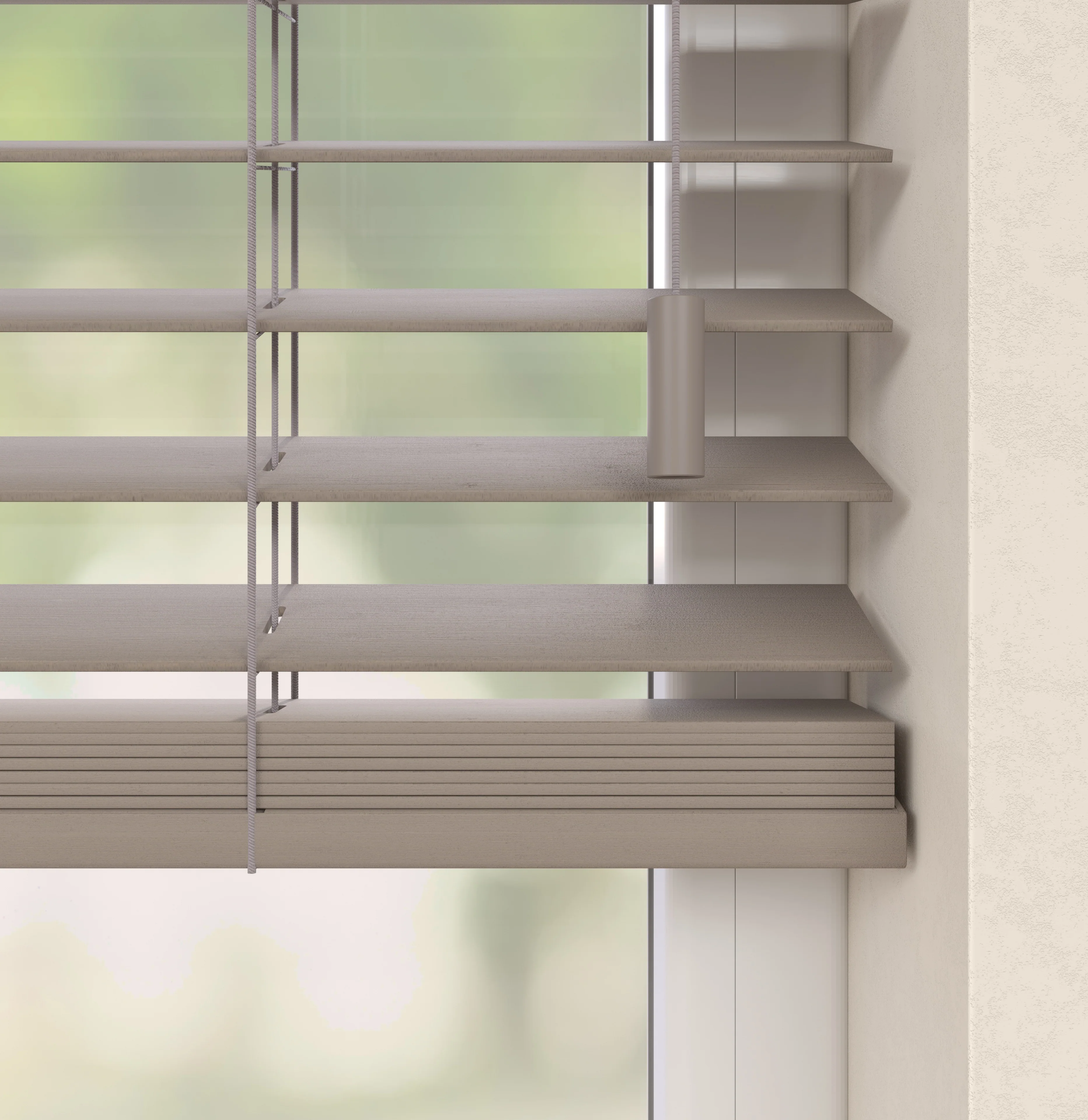 Bamboe Jaloezieën - Warm Grijs - Image 5