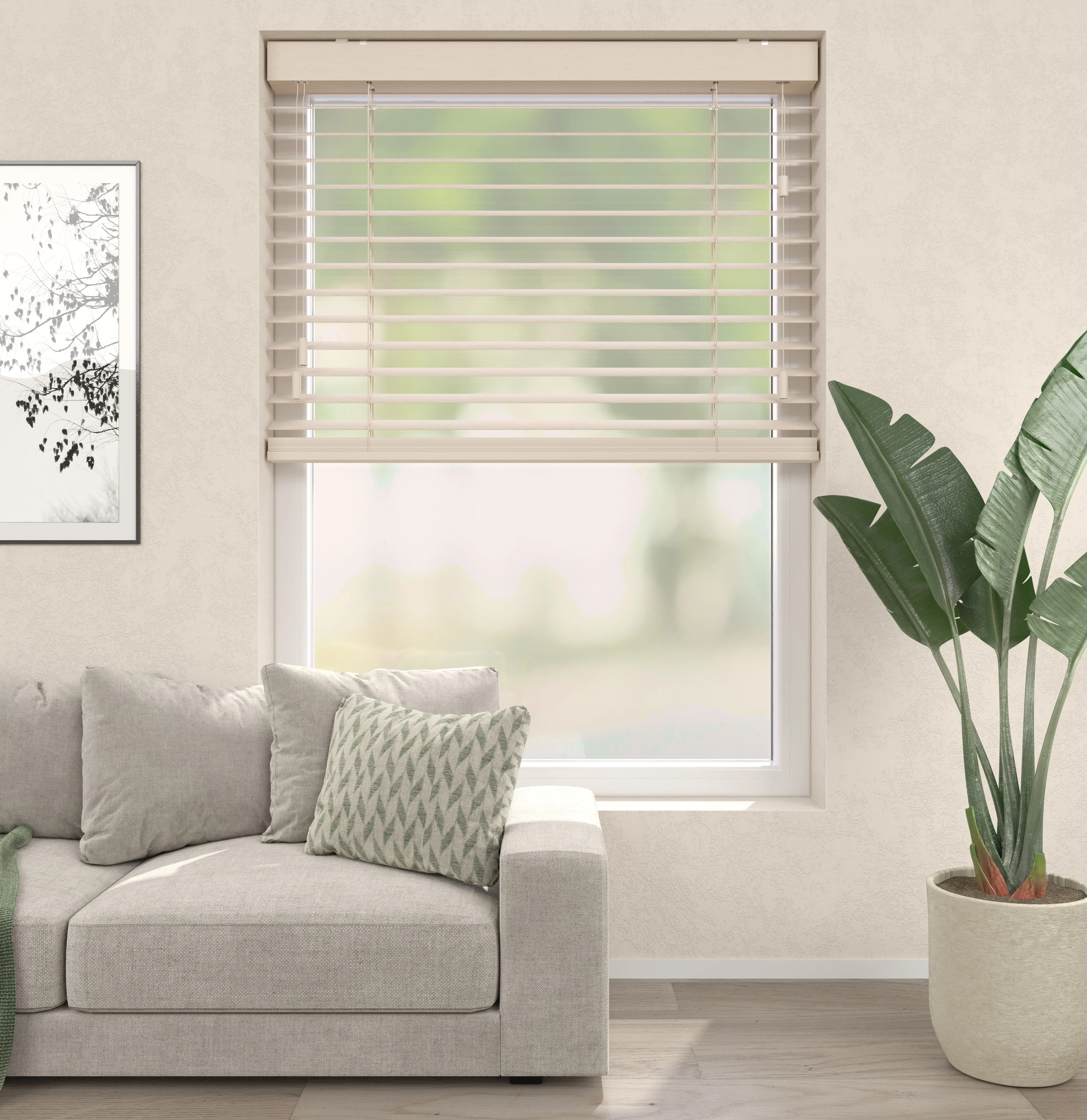 Bamboe Jaloezieën - Zand - Image 3