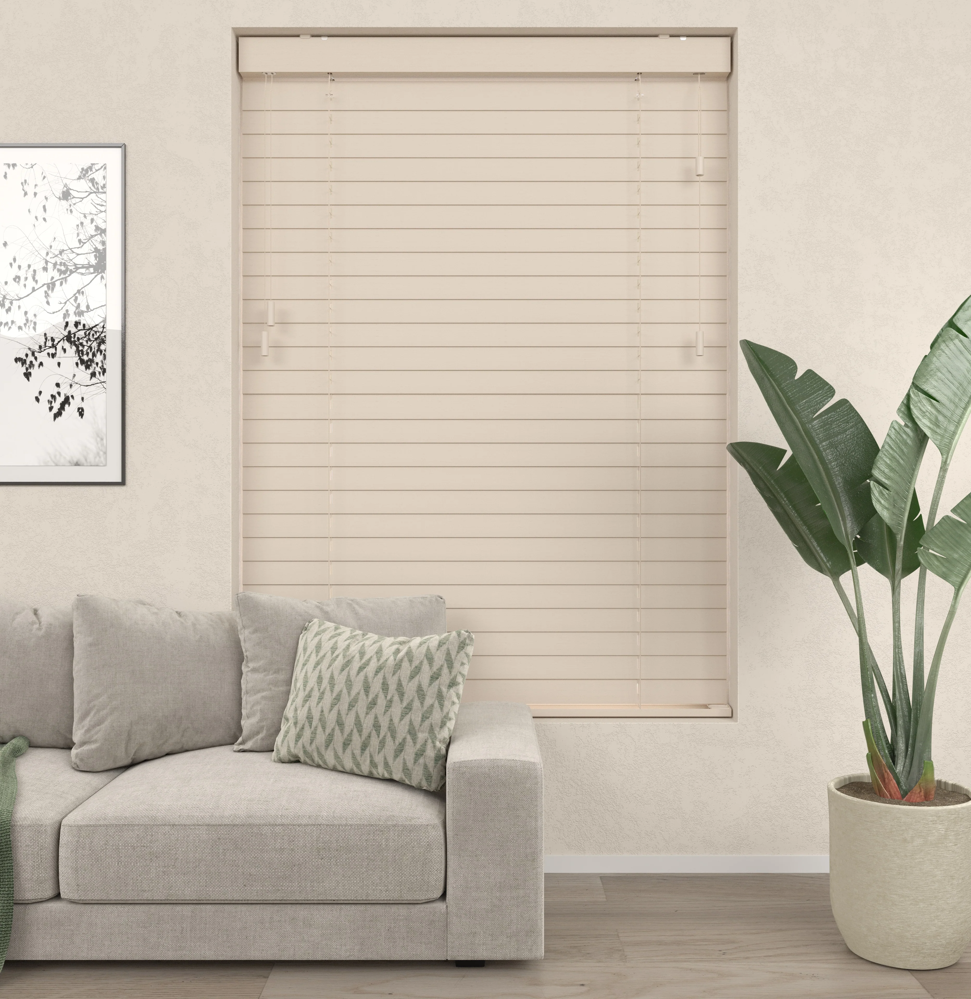 Bamboe Jaloezieën - Zand - Image 4