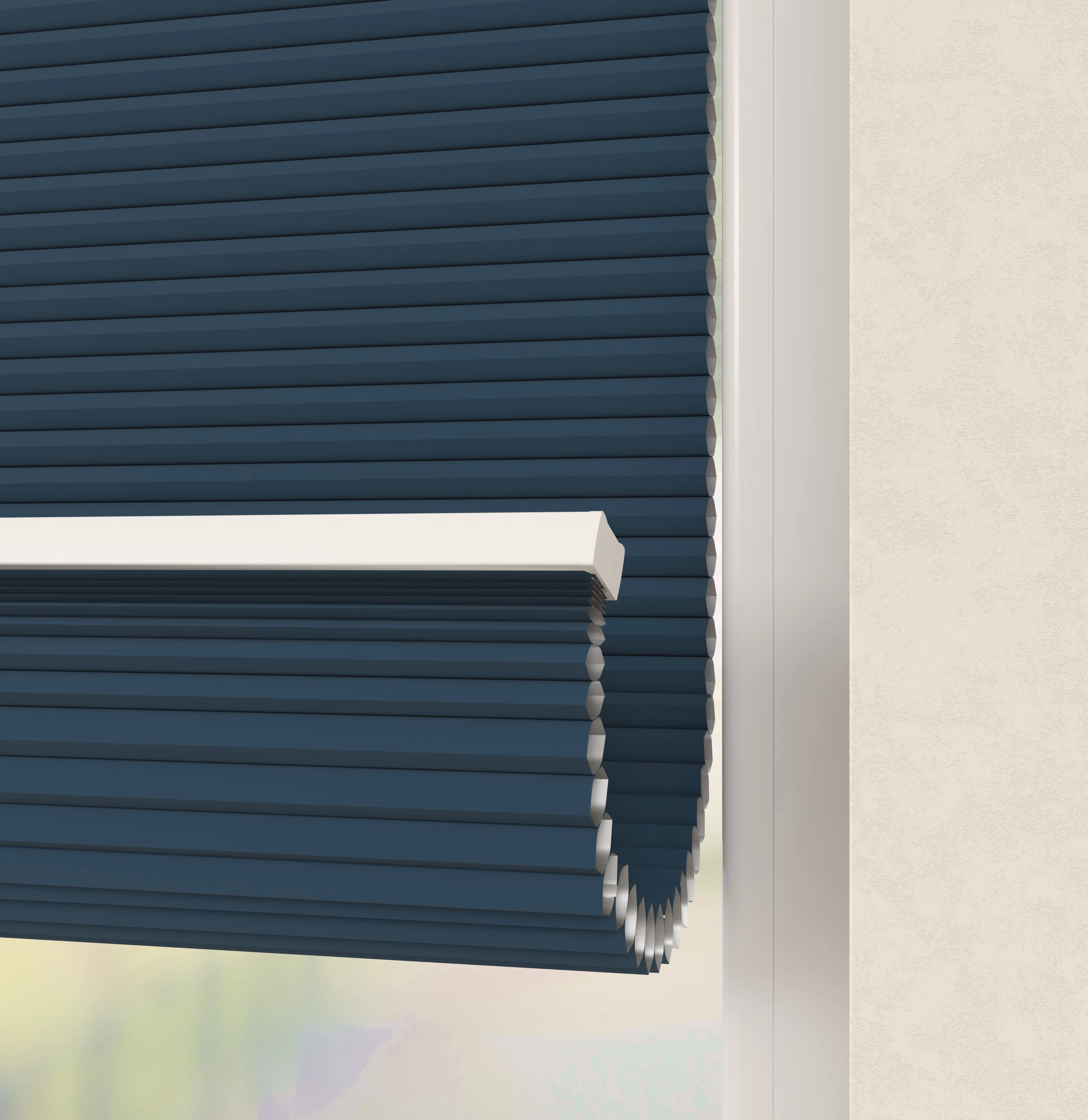 Elektrische Plissé gordijnen Monaco Blauw Verduister 09 - Image 4