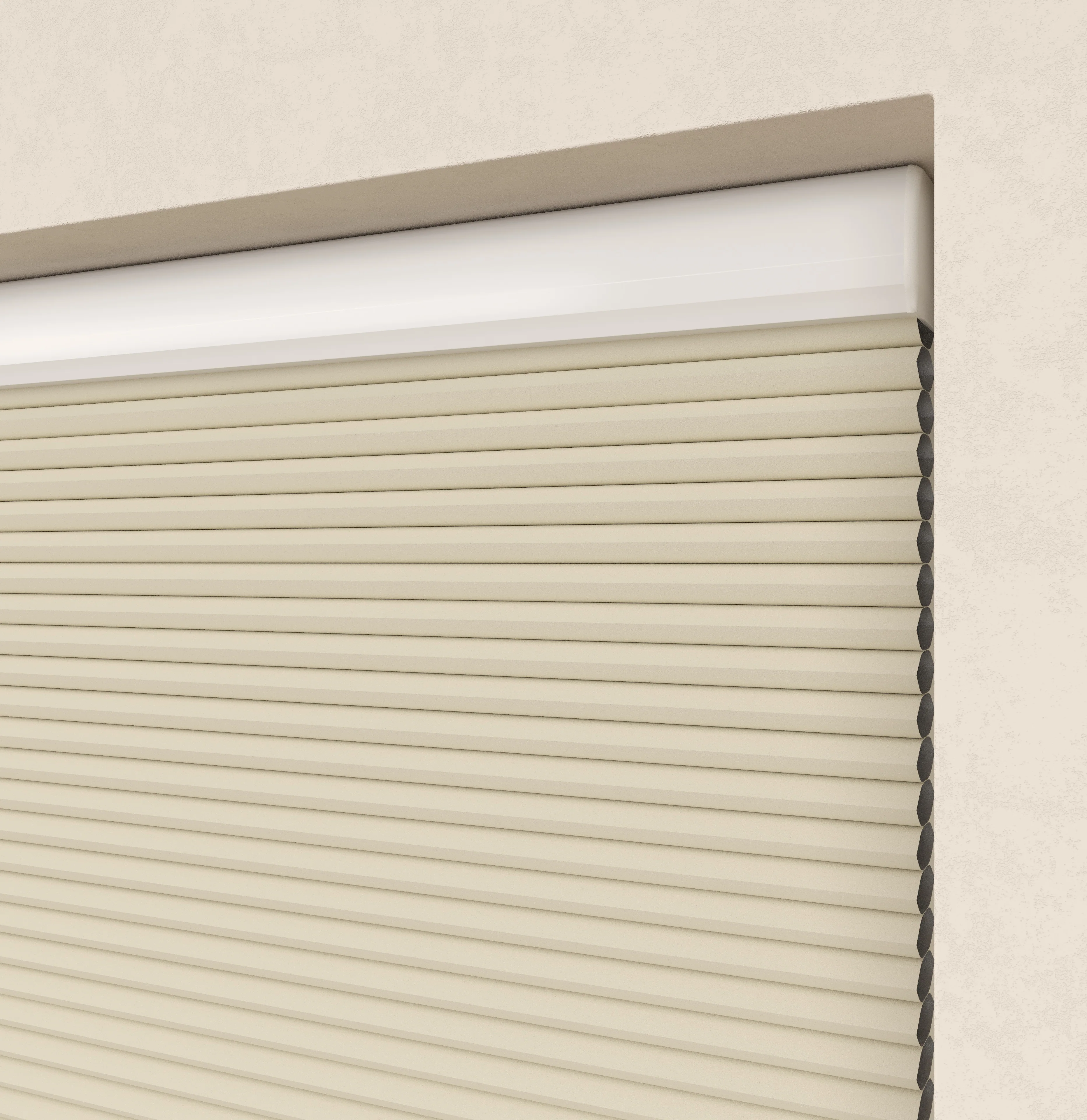 Elektrische Plissé gordijnen Monaco Ecru Verduister 02 - Image 3