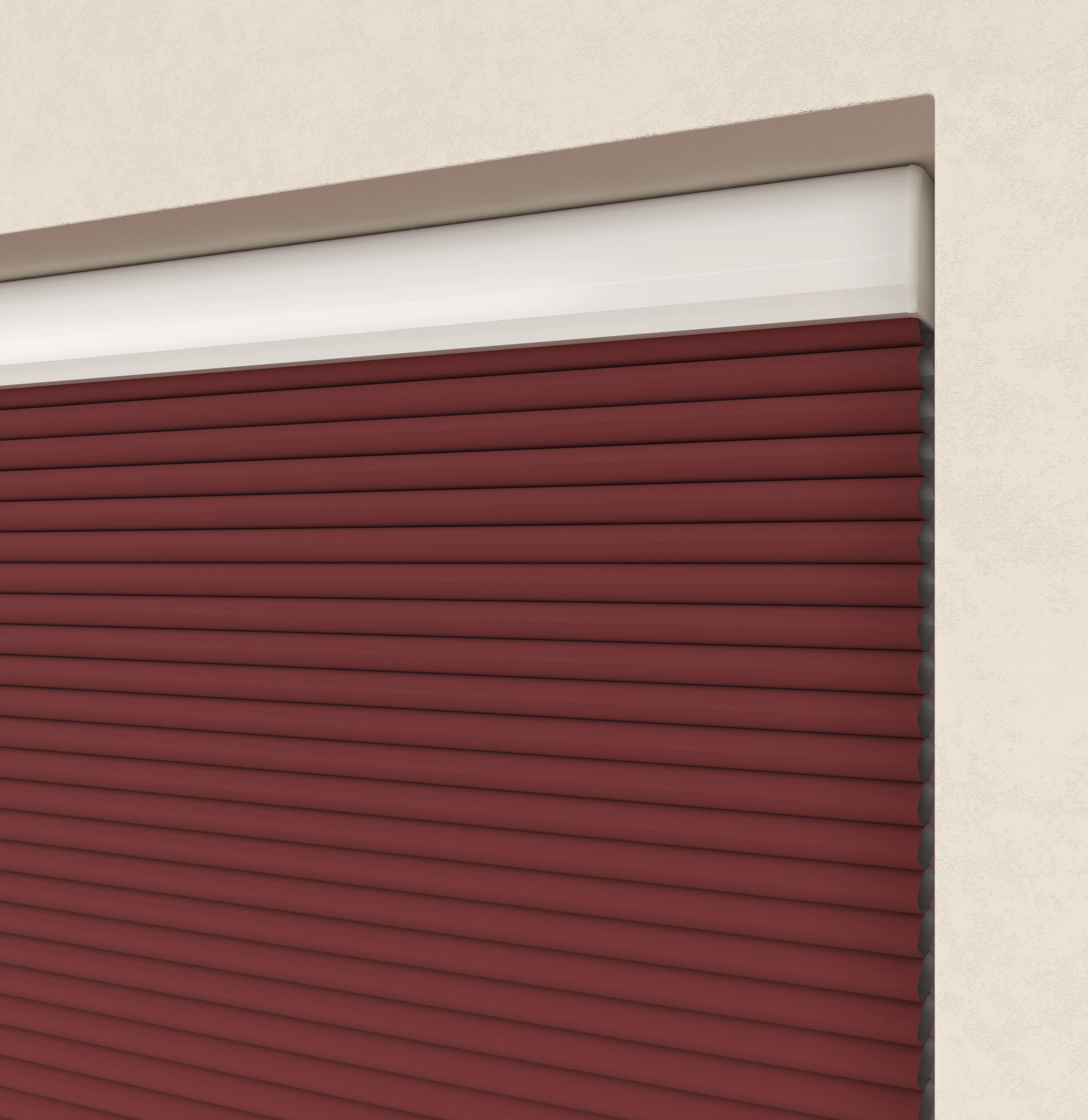 Elektrische Plissé gordijnen Monaco Rood Verduister 06 - Image 3