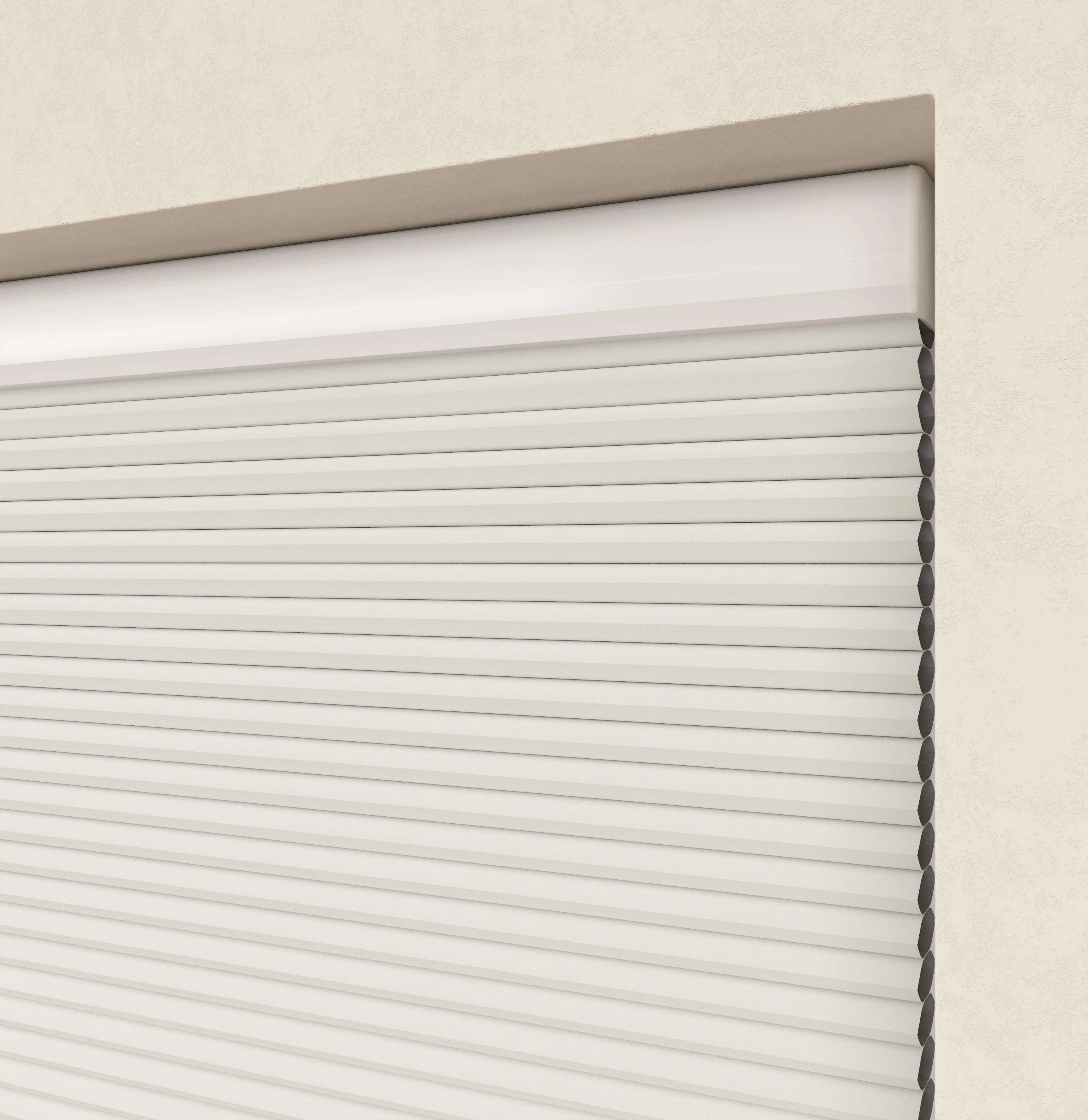 Elektrische Plissé gordijnen Monaco Wit Verduister 01 - Image 3