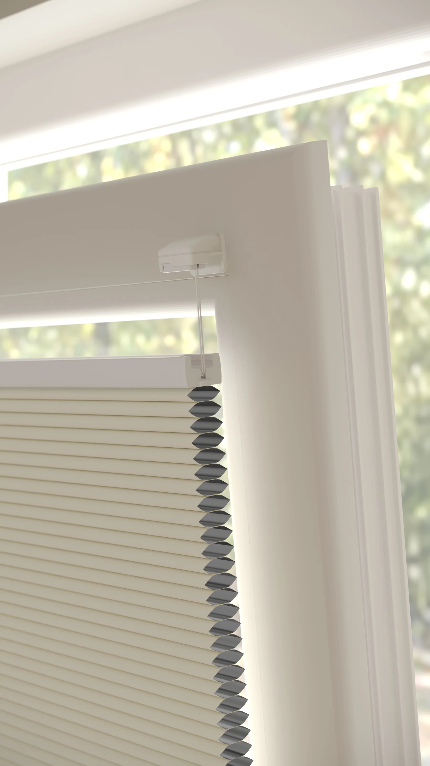 Plissé gordijnen Monaco Ecru Verduister 02 - Draai/kiep - Image 3