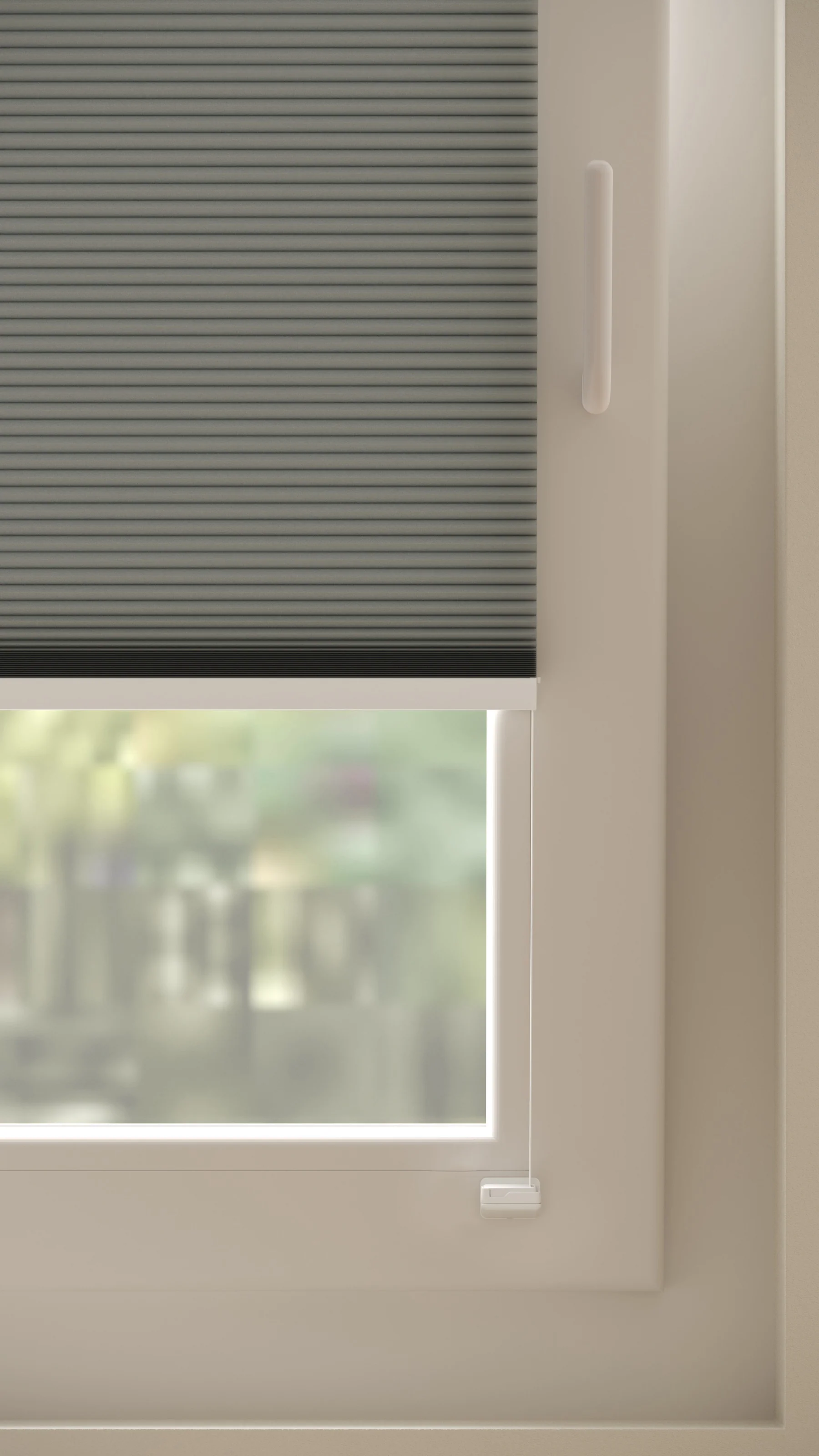 Plissé gordijnen Monaco Grijs 11 - Draai/kiep - Image 4