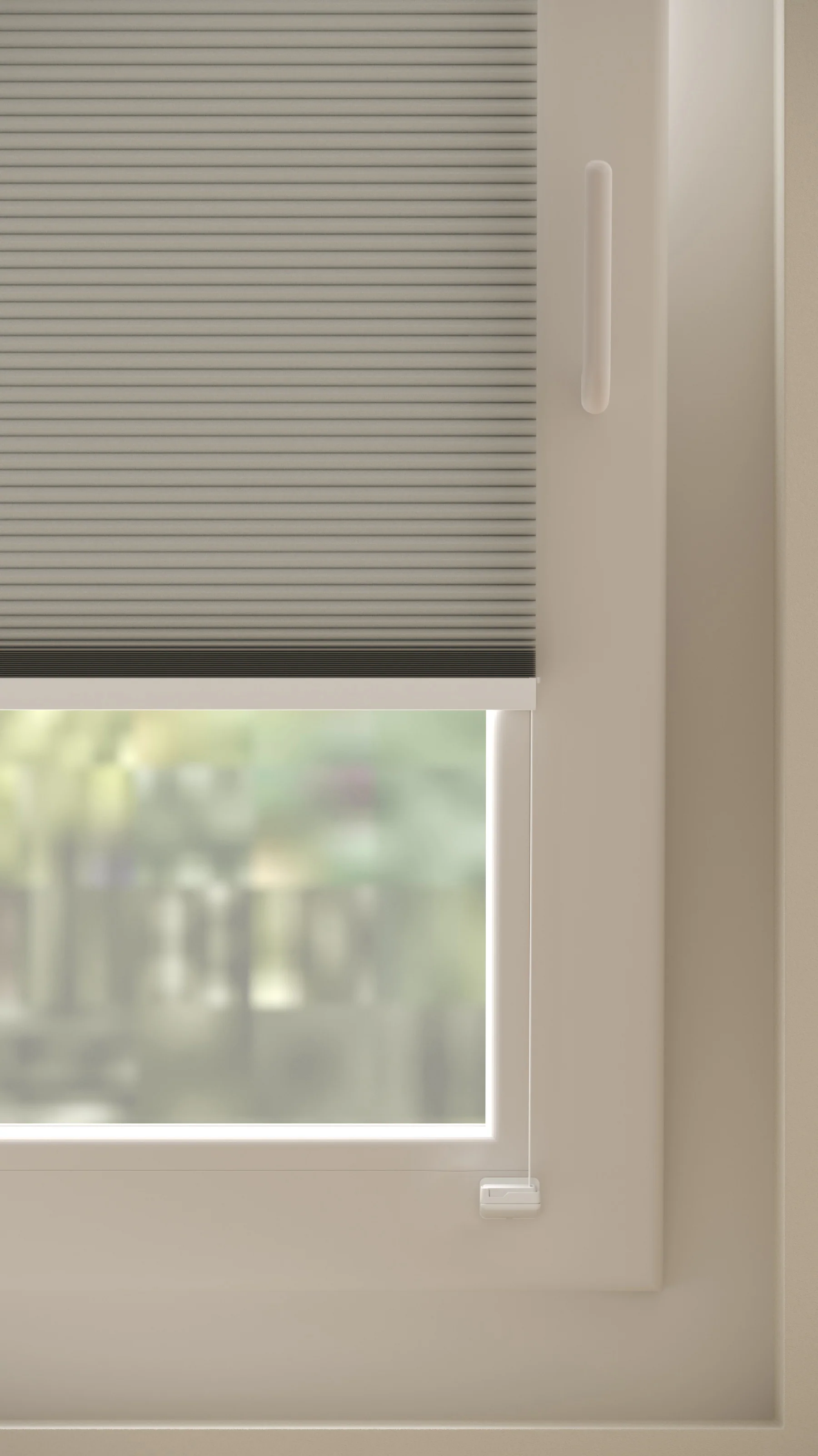 Plissé gordijnen Monaco Lichtgrijs 10 - Draai/kiep - Image 4