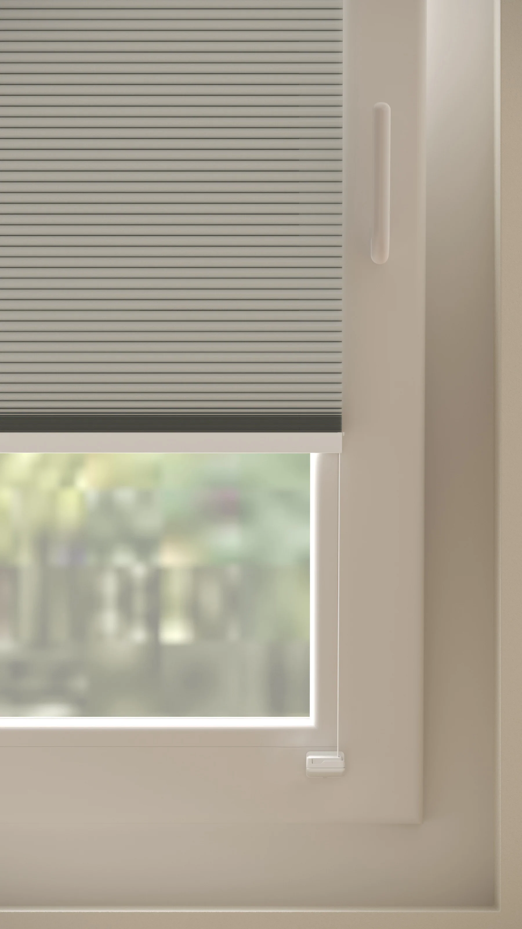 Plissé gordijnen Monaco Lichtgrijs Verduister 10 - Draai/kiep - Image 4