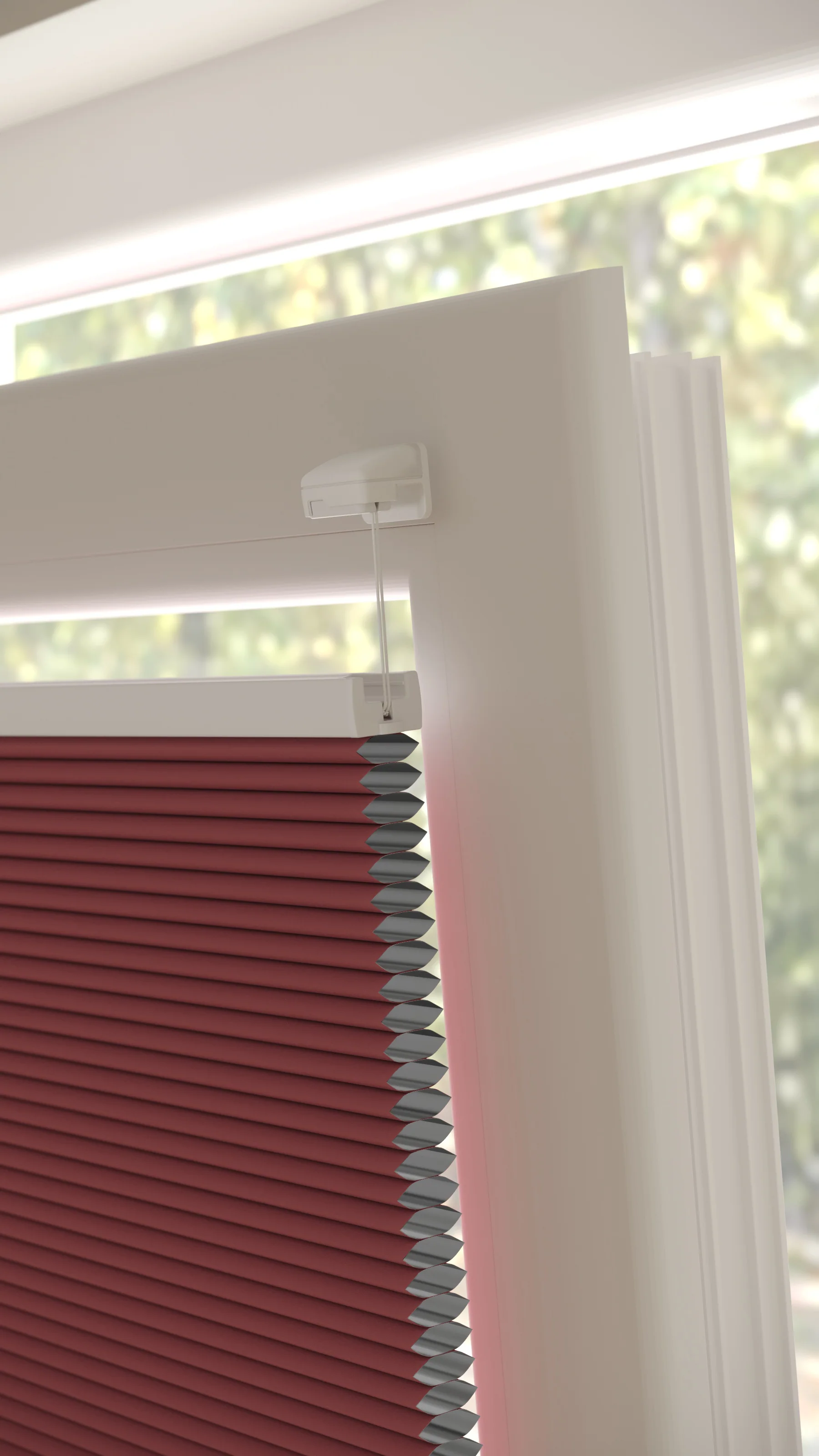 Plissé gordijnen Monaco Rood Verduister 06 - Draai/kiep - Image 3