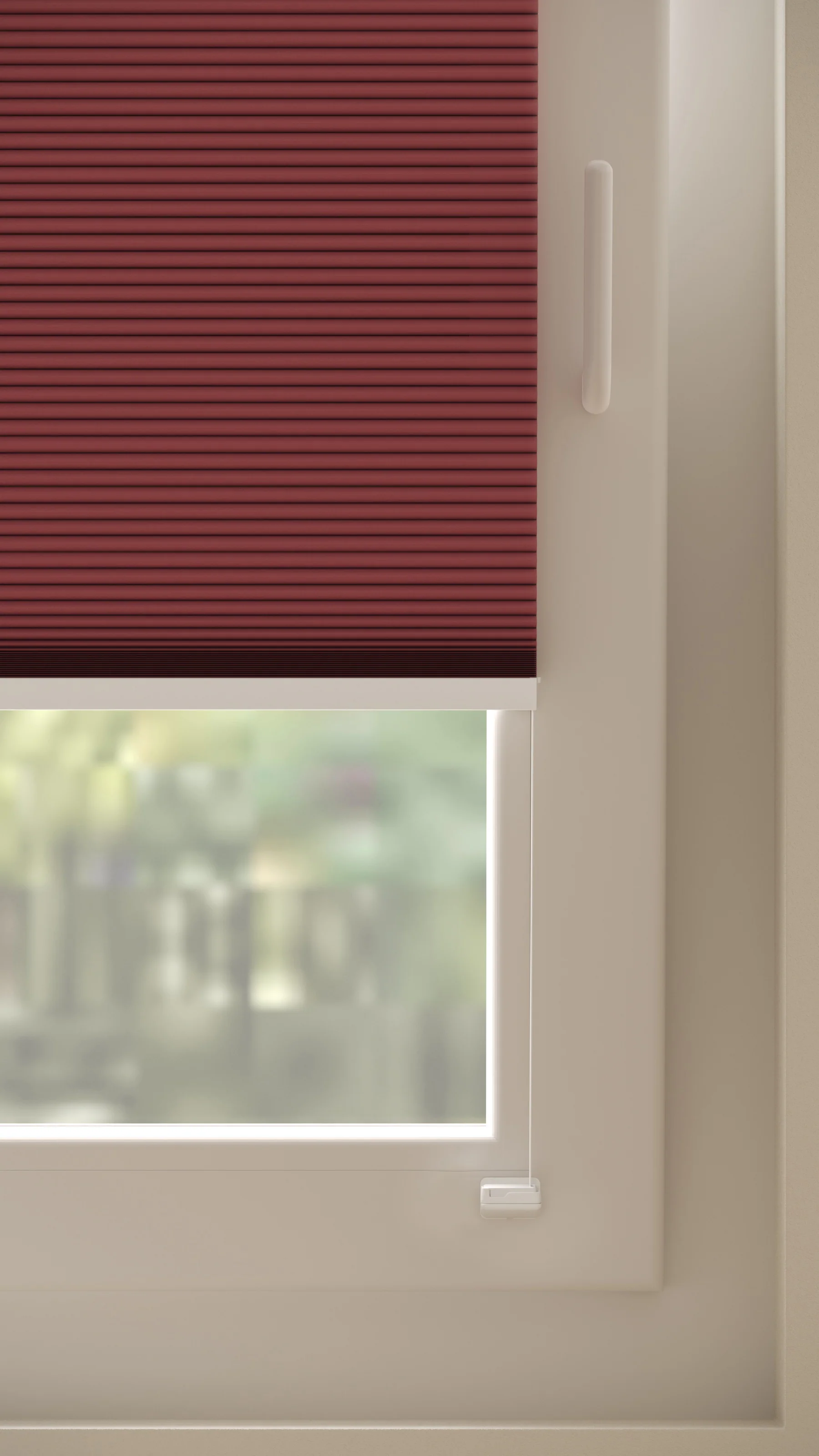 Plissé gordijnen Monaco Rood Verduister 06 - Draai/kiep - Image 4