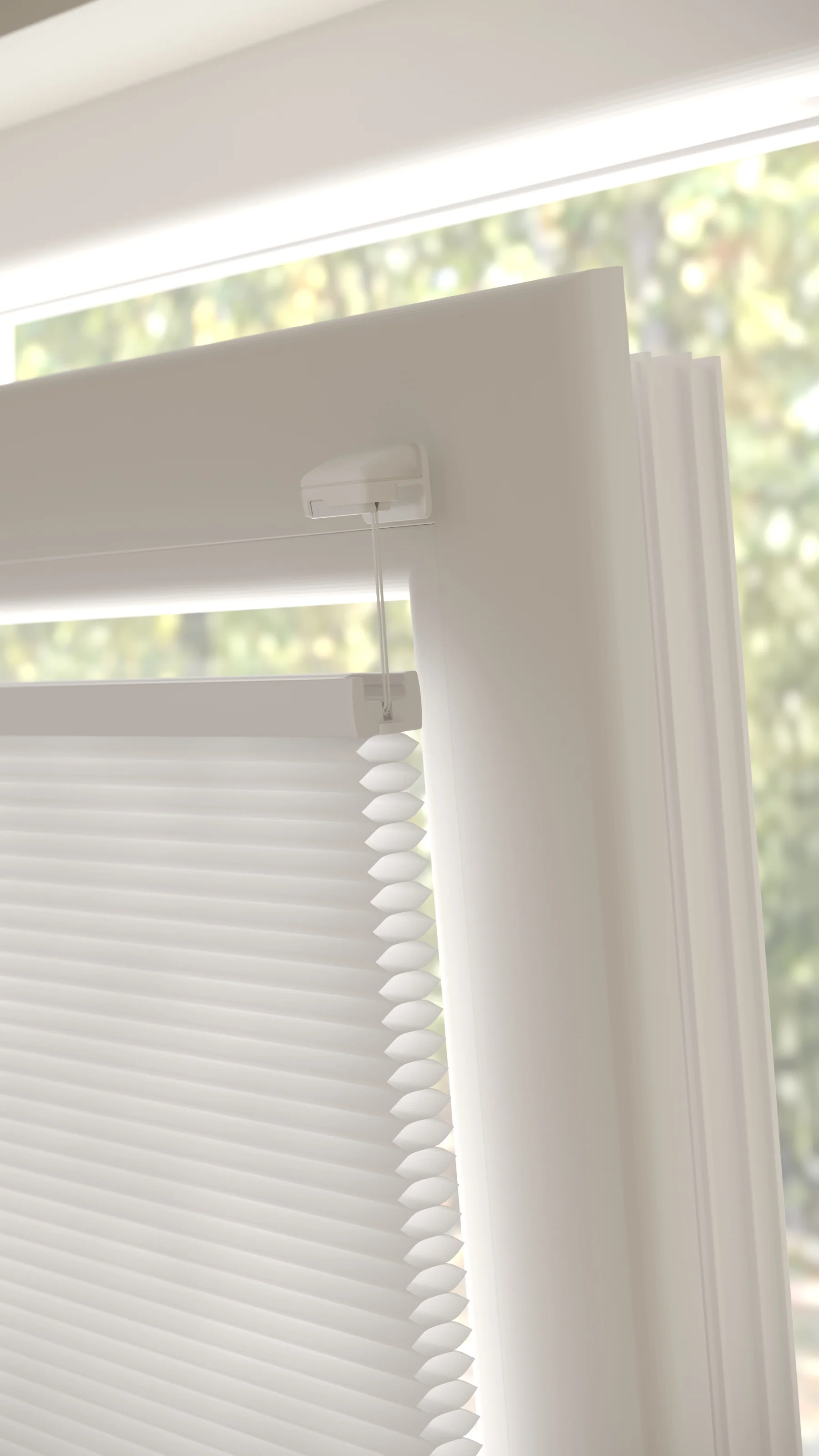 Plissé gordijnen Monaco Wit 01 - Draai/kiep - Image 3