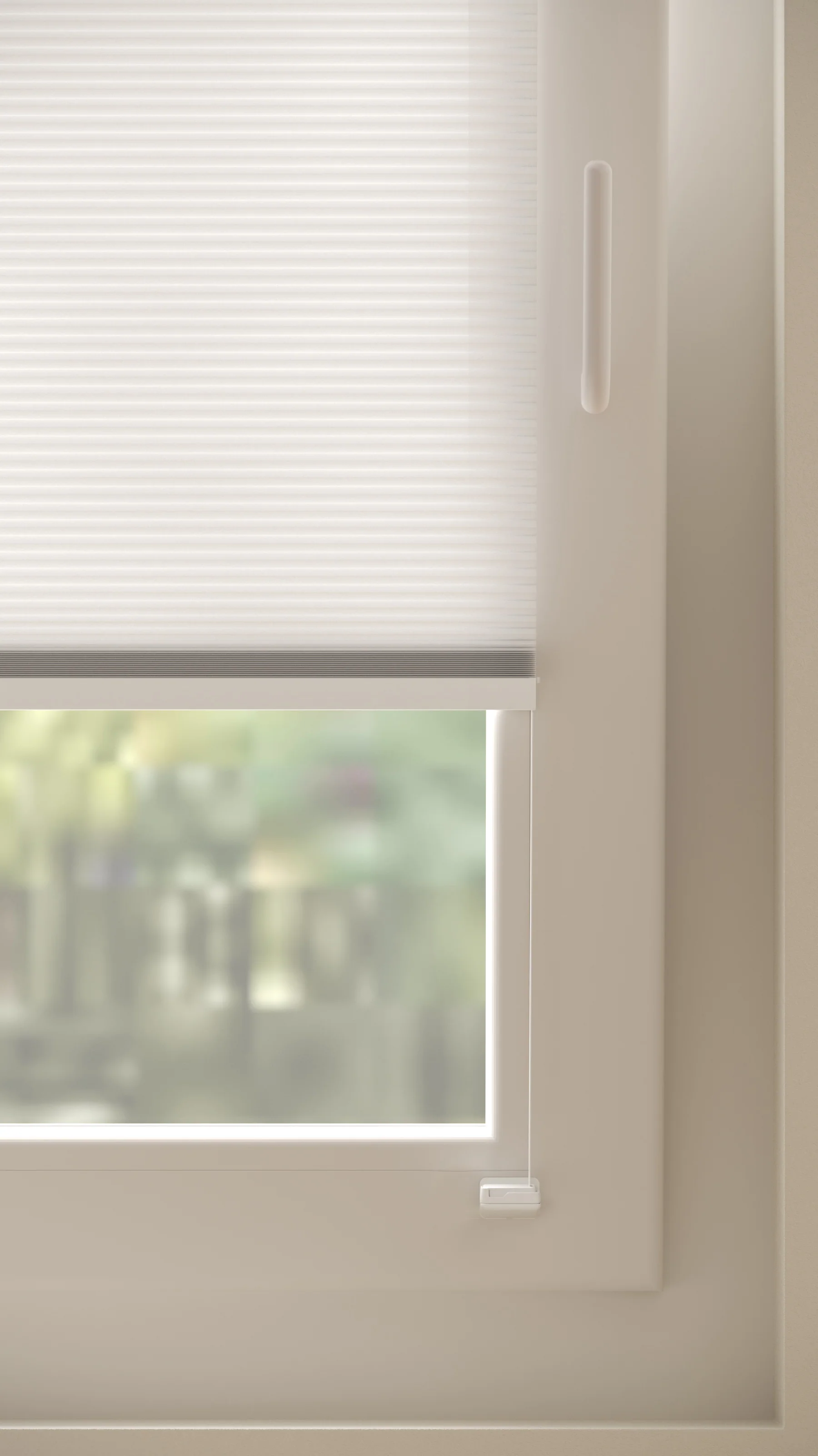 Plissé gordijnen Monaco Wit 01 - Draai/kiep - Image 4