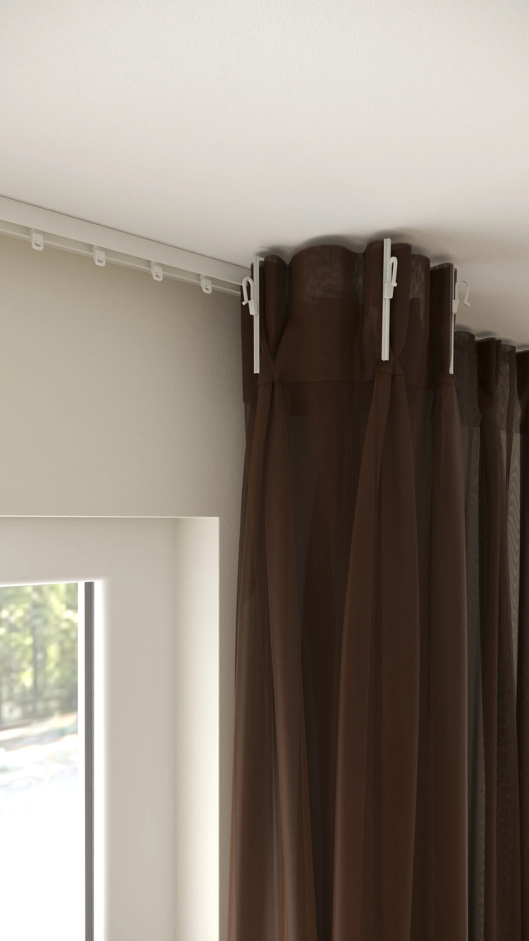 Franse voile Bruin - Image 3