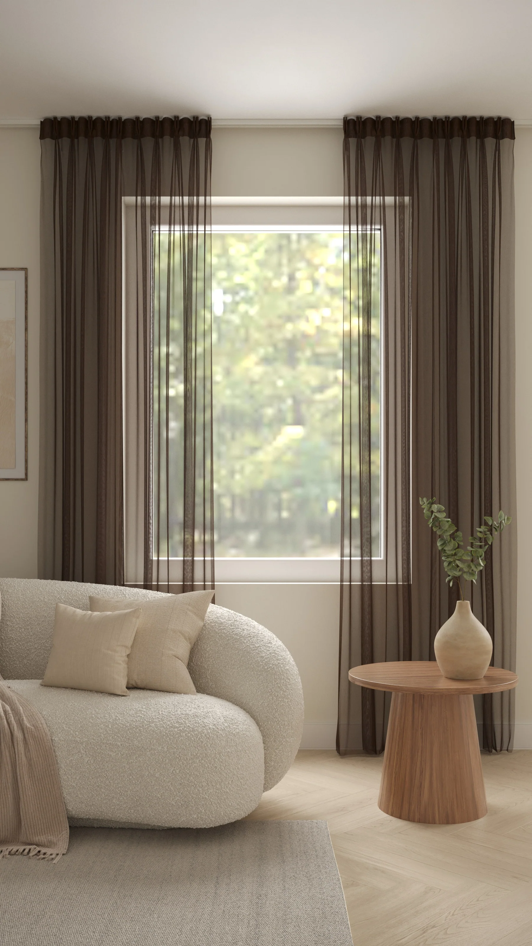 Franse voile Bruin - Image 4