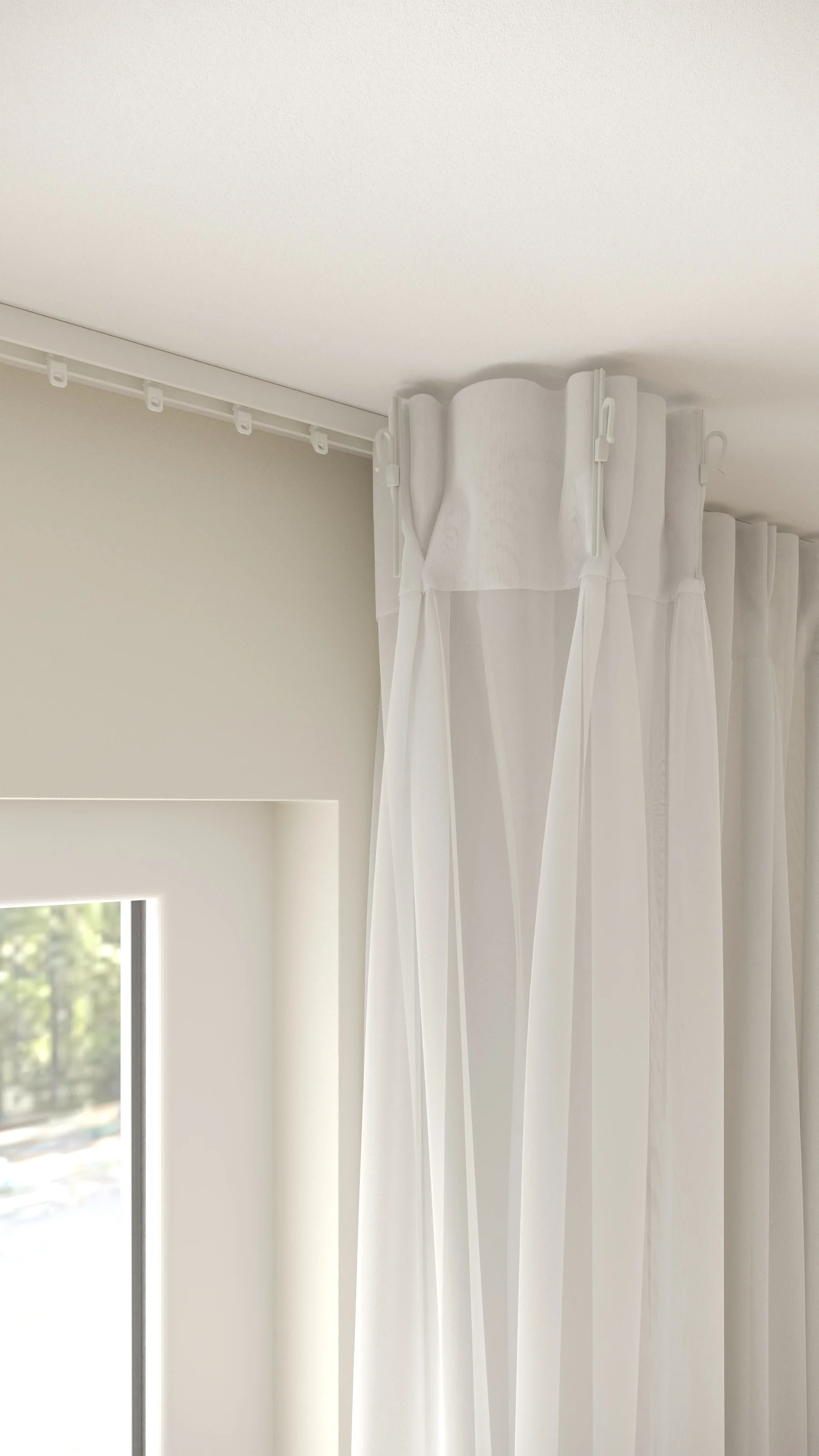 Franse Voile Wit Extra Hoog - Image 3
