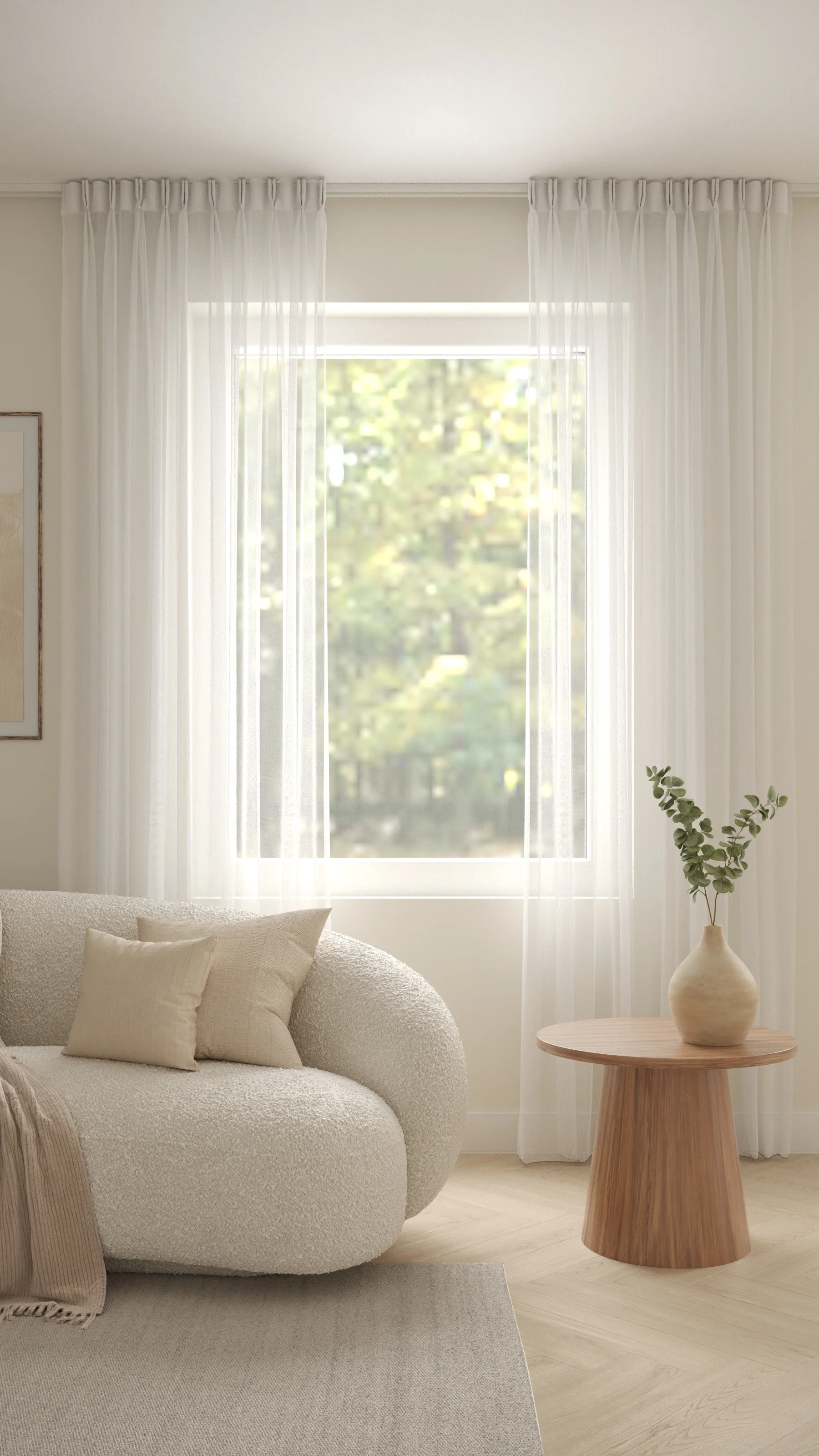 Franse Voile Wit Extra Hoog - Image 4